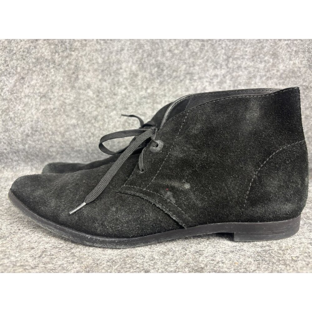 Alexander Wang Boots Womens Size 9 Black Suede Chukka Ankle Booties Made Italy
